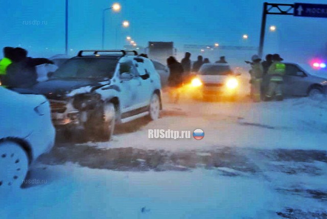 12 автомобилей столкнулись на трассе М-5 в Башкирии