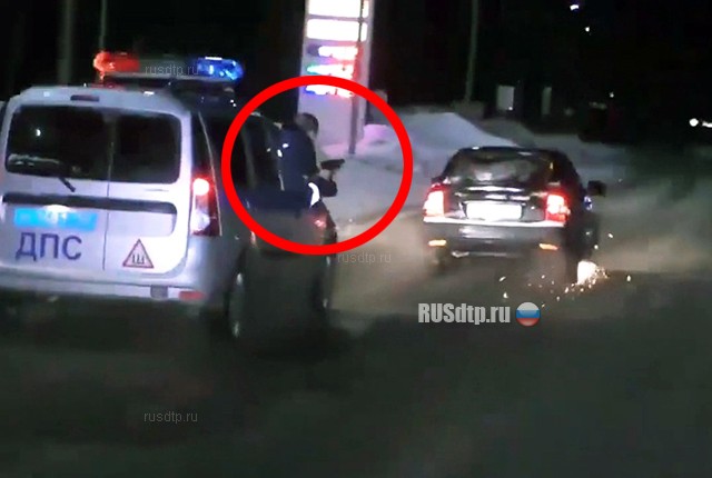 В Кировской области полиция расстреляла машину с пьяным водителем. ВИДЕО