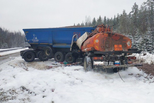 Водитель бензовоза погиб в ДТП на трассе «Скандинавия»