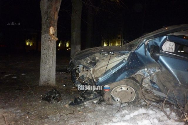В Ярославле пьяный водитель врезался в дерево. ВИДЕО