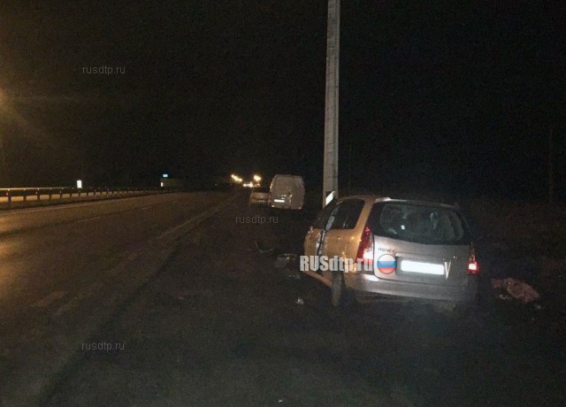В Челябинской области женщина погибла, врезавшись на «Мазде» в столб