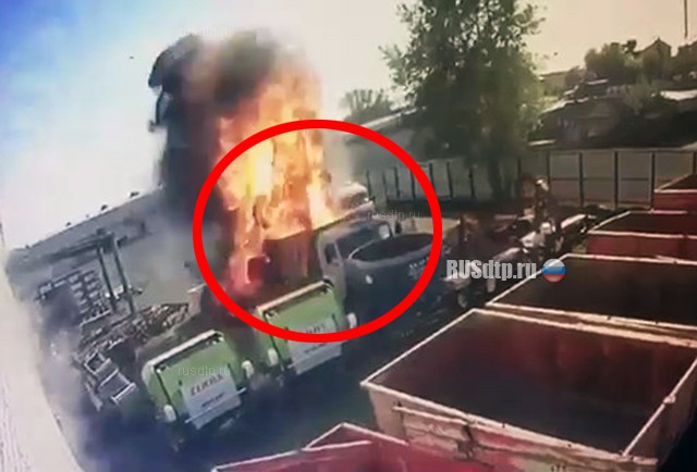 В Татарстане взорвалась цистерна из-под бензина. Погиб сварщик. ВИДЕО
