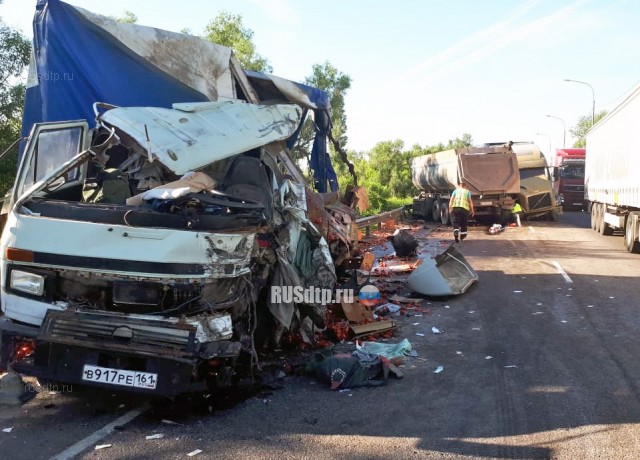 Двое погибли в крупном ДТП с участием большегрузов в Воронежской области