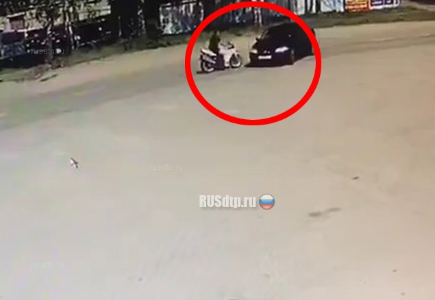 Момент гибели мотоциклиста в Саранске запечатлела камера. ВИДЕО