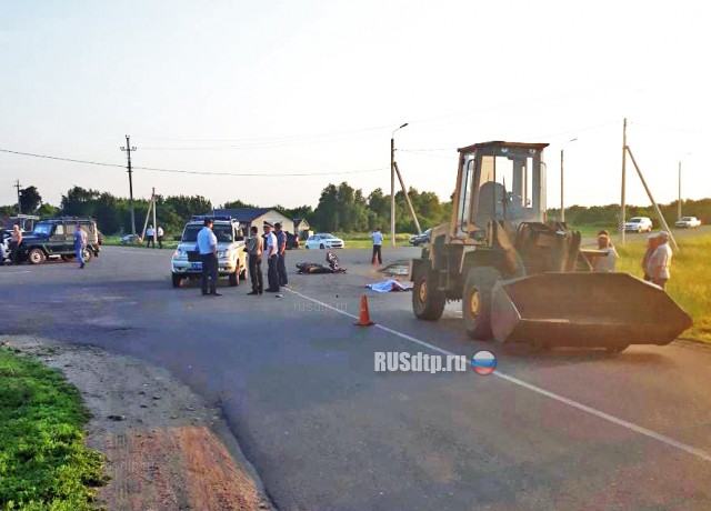 В Тамбовской области мотоциклист погиб от столкновения с погрузчиком