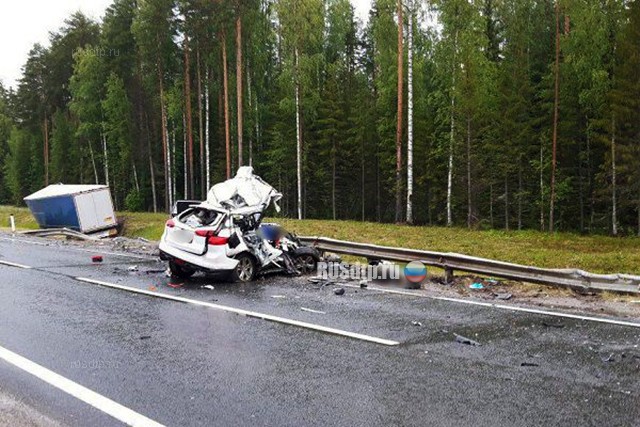 Семья погибла в ДТП на трассе М-8 в Архангельской области