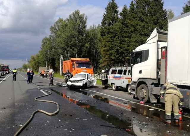 В Новгородской области в массовом ДТП пострадали 7 человек