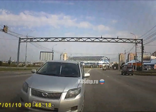 Момент ДТП на Индустриальной в Хабаровске