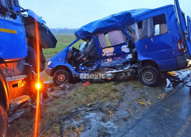 В Калужской области в ДТП с грузовиком и микроавтобусом погибли 5 человек