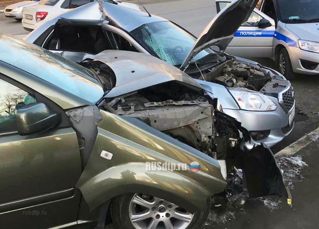 В Оренбурге на месте ДТП скончался водитель автомобиля Nissan X-Trail