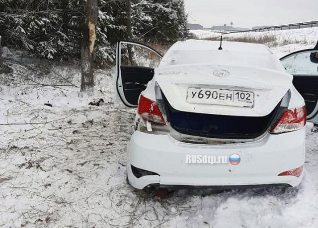 В Башкирии в ДТП с деревом погиб 26-летний пассажир «Соляриса»