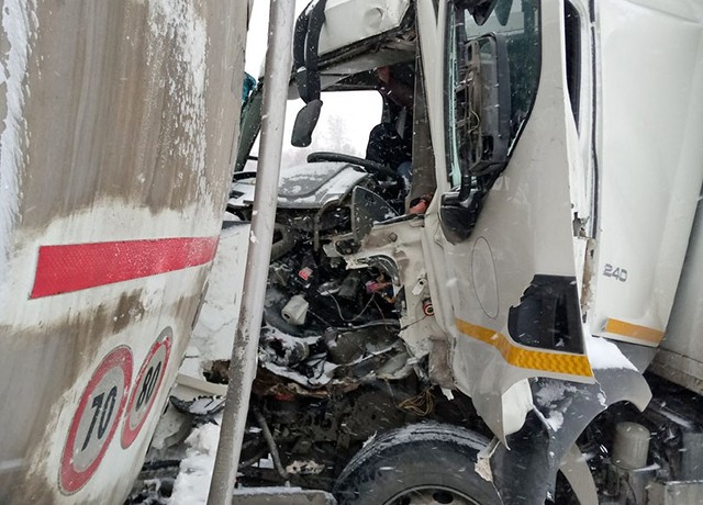 Водитель «Тойоты» погиб в массовом ДТП на трассе «Иртыш»