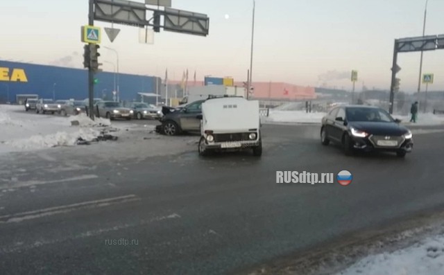 Момент ДТП на Объездной дороге Екатеринбурга