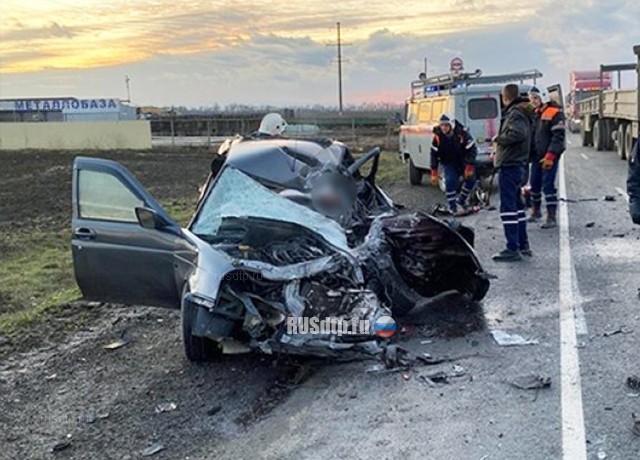 Водитель «Приоры» погиб в ДТП возле Славянска-на-Кубани