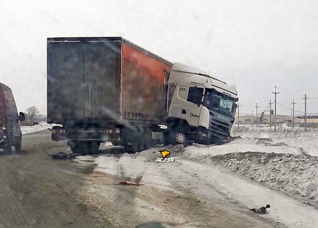 Момент смертельного ДТП на трассе «Иртыш» под Новосибирском