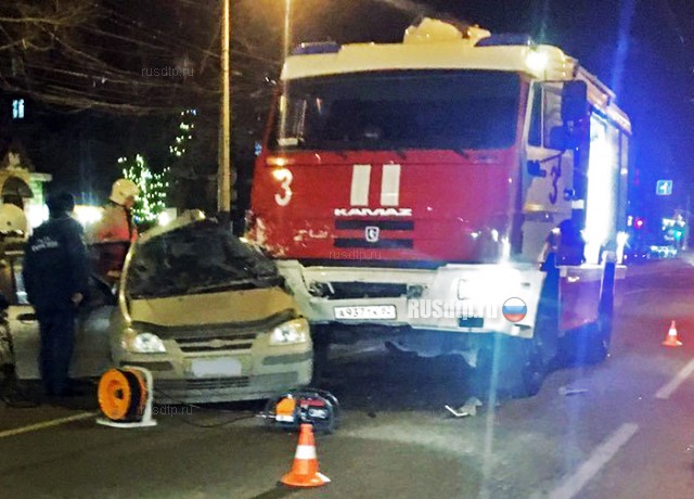 Женщина погибла в ДТП с пожарной машиной в Симферополе