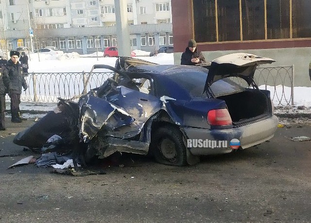 Видеорегистратор запечатлел момент смертельного ДТП в Казани