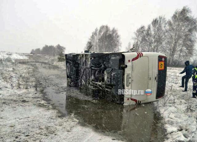 Автобус с юными футболистами перевернулся в Ульяновской области