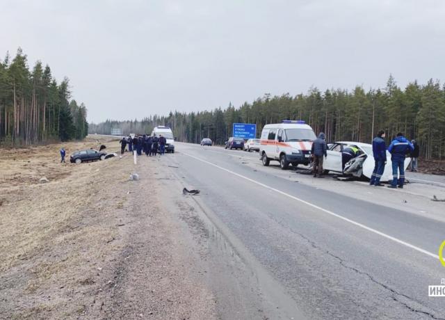 Семеро пострадали в массовом ДТП на трассе «Скандинавия»