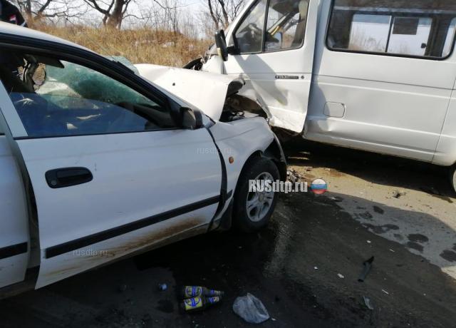 В Приморье в ДТП с микроавтобусом пострадали 6 человек