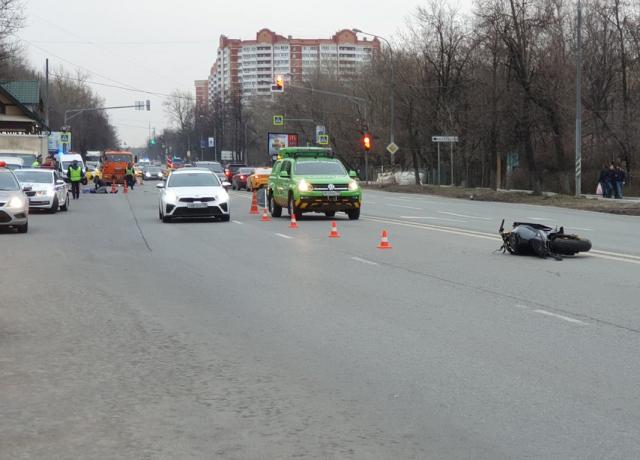 Мотоциклист погиб в ДТП в Люберцах
