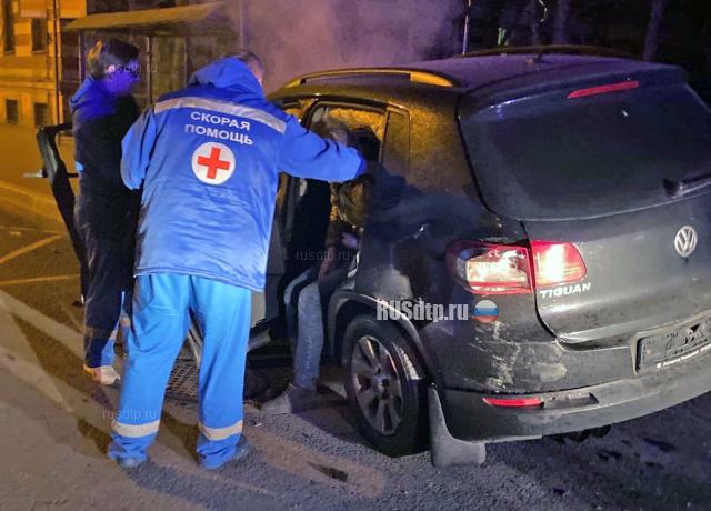 В Пушкине 18-летняя девушка на Porsche протаранила Volkswagen. ВИДЕО