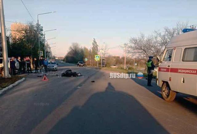 Пассажир мотоцикла погиб в ДТП в Донецке