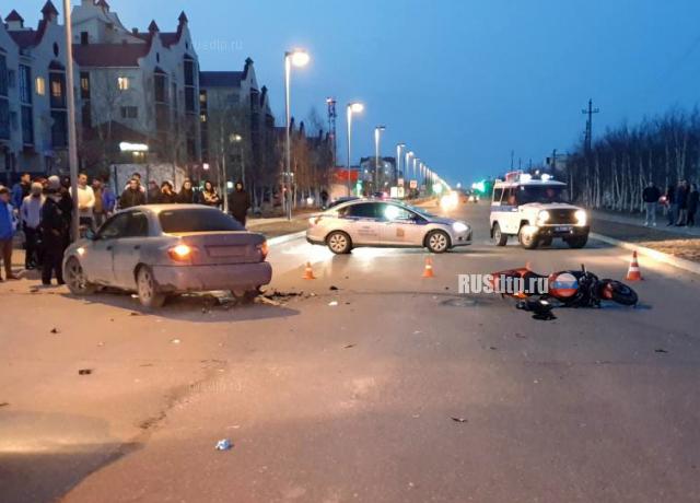 Мотоциклист погиб в ДТП в Губкинском. ВИДЕО