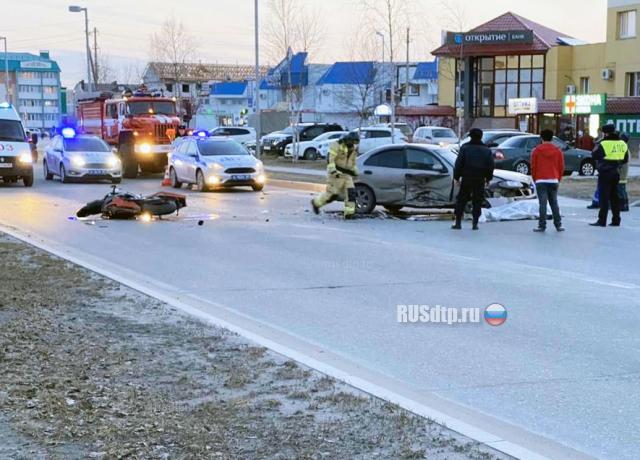 Мотоциклист погиб в ДТП в Губкинском. ВИДЕО