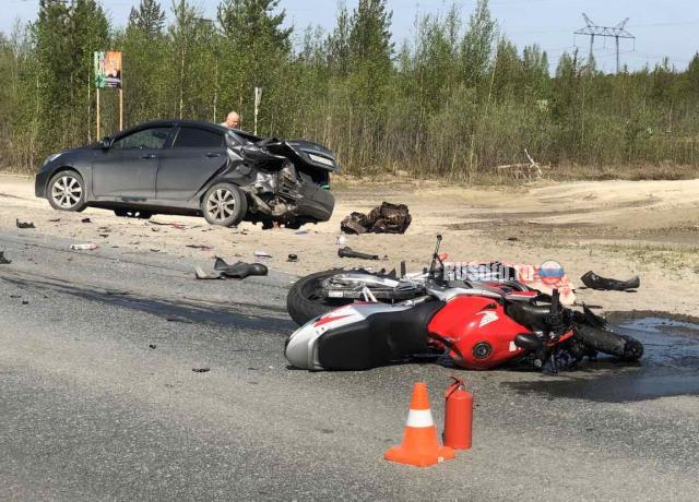 Мотоциклист погиб в ДТП под Сургутом