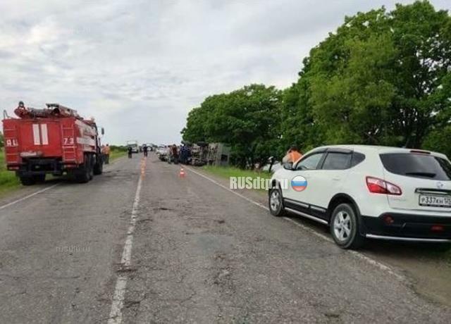 Женщина и ребенок погибли в ДТП в Приморье