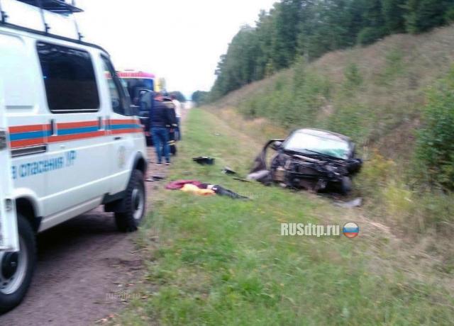 Водитель «Лады» погиб в ДТП на автодороге Ижевск — Воткинск