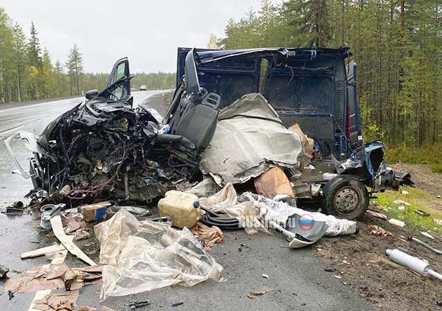 Водители грузовиков погибли в ДТП на трассе «Кола» в Карелии