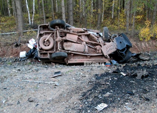 Водитель и пассажир «Нивы» погибли в ДТП на трассе «Вилюй» в Братском районе