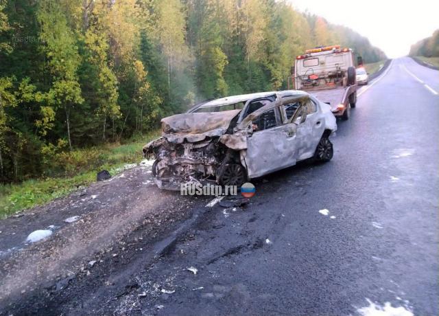 В Коми в лобовом столкновении автомобилей погиб 19-летний водитель