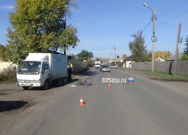 В Черногорске грузовик сбил велосипедиста. ВИДЕО
