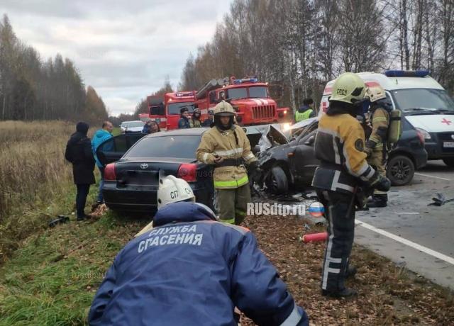 Трое погибли в лобовом столкновении автомобилей под Костромой