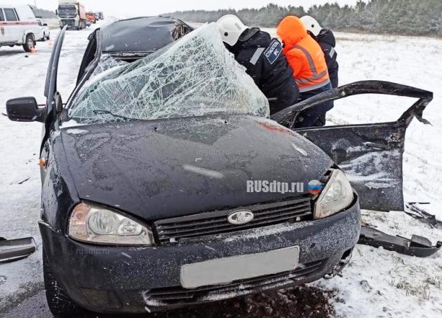 В Татарстане 20-летний пассажир «Калины» погиб в ДТП с бензовозом