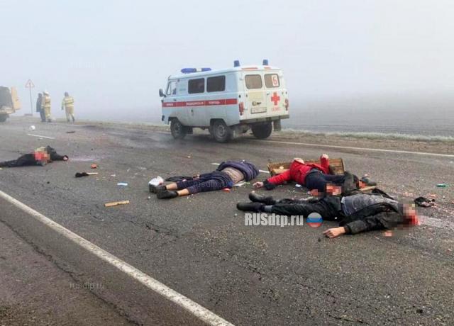 6 человек погибли в ДТП с «Газелью» и КАМАЗом на Кубани