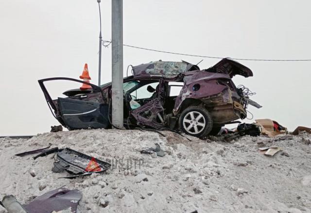 Два пассажира «Соляриса» погибли в ДТП под Новосибирском