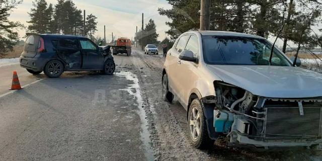 Момент ДТП с пострадавшими на Нижегородском шоссе