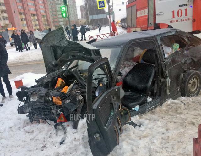 19-летний водитель «Лады» попал в больницу после ДТП в Ярославле