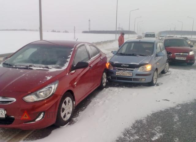 40 автомобилей столкнулись на трассе Уфа &#8212; Оренбург. ВИДЕО