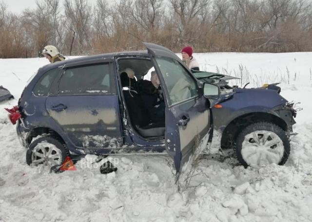 Водитель «Калины» погиб в ДТП на трассе М-5