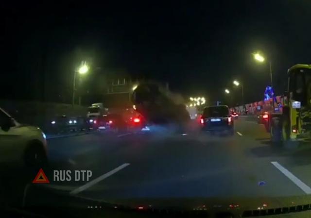 ДТП на третьем транспортном кольце в Москве ДТП на третьем транспортном кольце в Москве