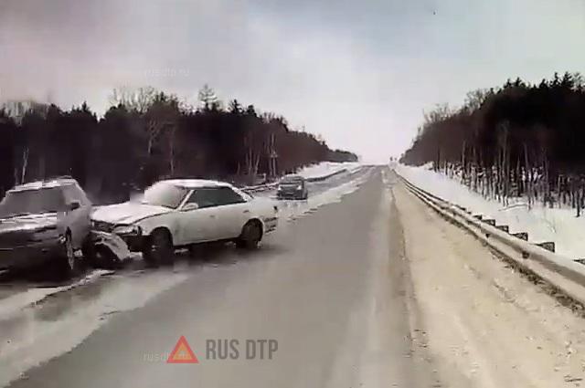 ДТП на автодороге Долинск — Стародубск ДТП на автодороге Долинск — Стародубск