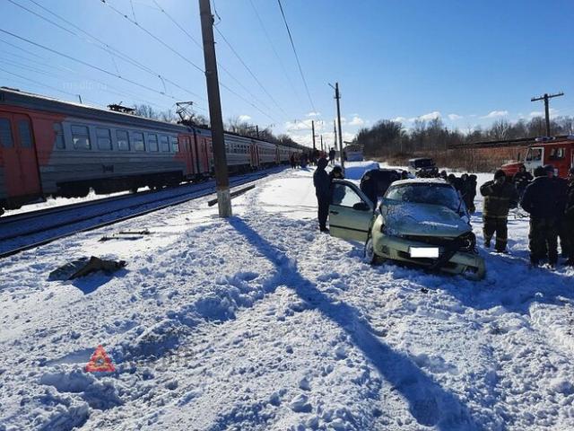 Женщина погибла в ДТП с поездом в Рязанской области