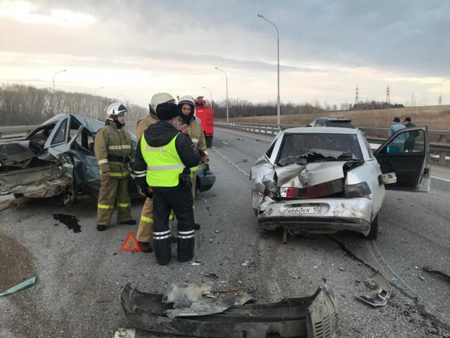Водитель «десятки» погиб в ДТП на трассе М-5 под Уфой