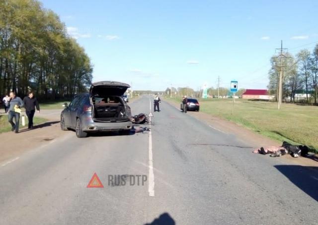 Мотоциклист погиб в ДТП на трассе М-7 в Башкирии