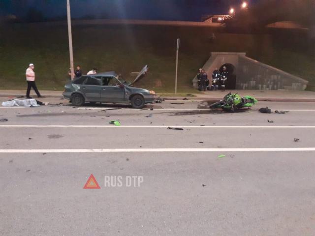 Водитель и мотоциклист погибли в ДТП в Волгограде